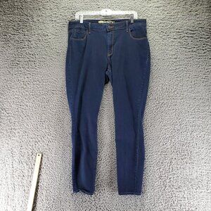 Old Navy Jeans Womens 16 Blue The Rockstar Mid-Rise Stretch Skinny